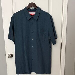 Toes on the Nose Men's Casual Navy Button Down Shirt